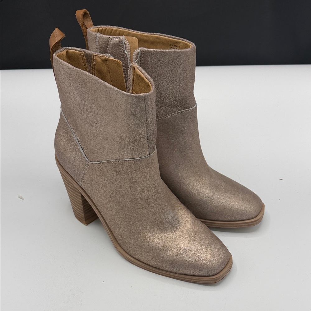 Crown Vintage Metallic Heeled Boots